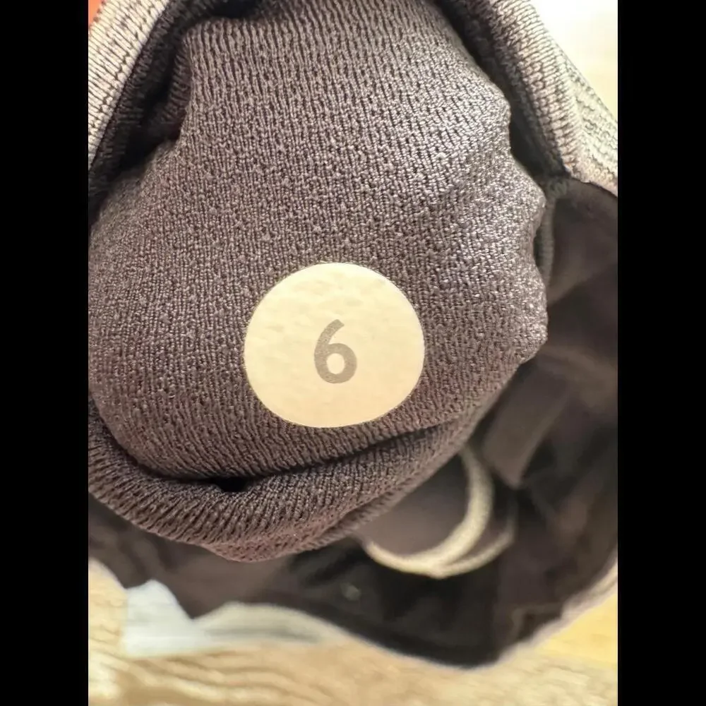 Lululemon Sun Runner Crop 17” Mesh, Space Dye Camo Grey Deep Coal Size 6